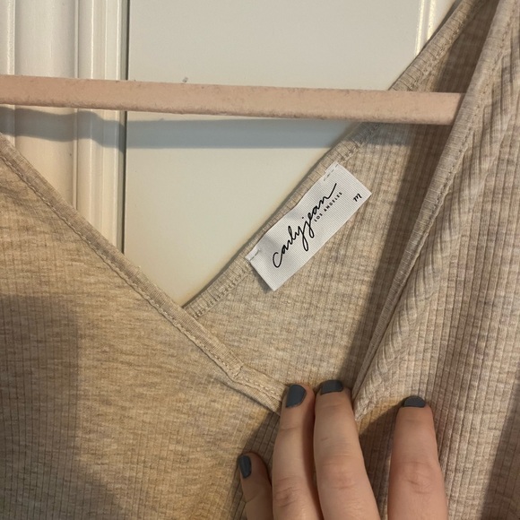 CJLA Ribbed V-Neck Tank - Picture 3 of 4